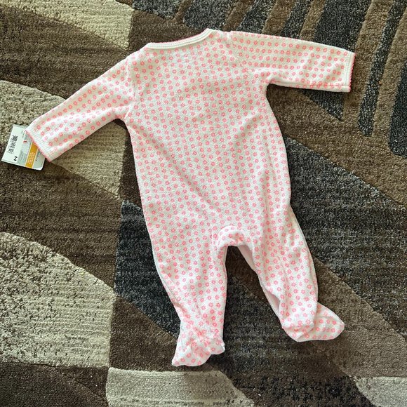 Carter's Onesie with Cute Pink Flowers and Bows (Newborn) - Picture 3 of 5